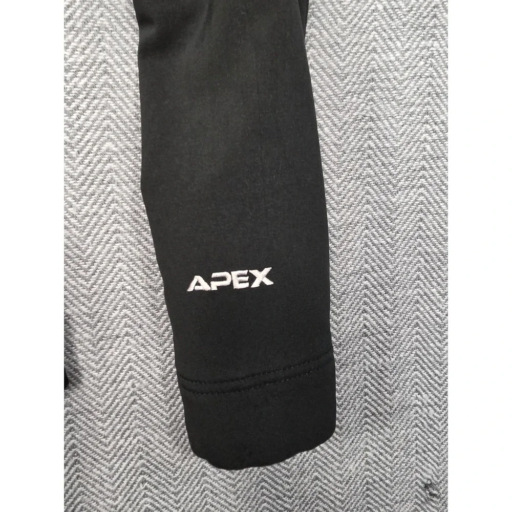 The North‎ Face Apex Bionic Softshell Jacket Mens Black Full Zip Windproof Small